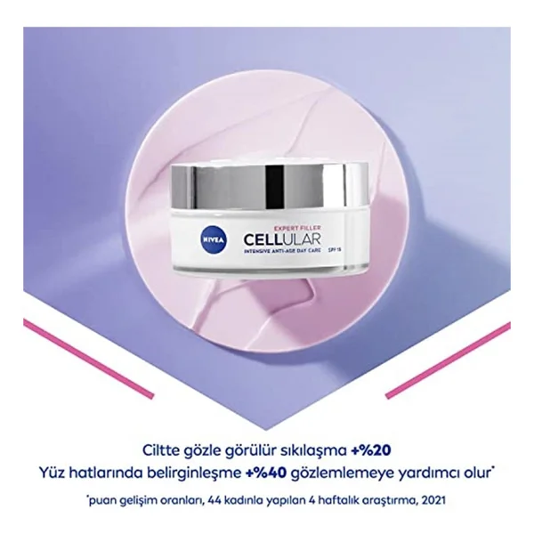 Nıvea Cellular Expert Filler Yoğun Gündüz Bakım Yüz Kremi 50 Ml, Hyaluronik Asit V - Görsel 5