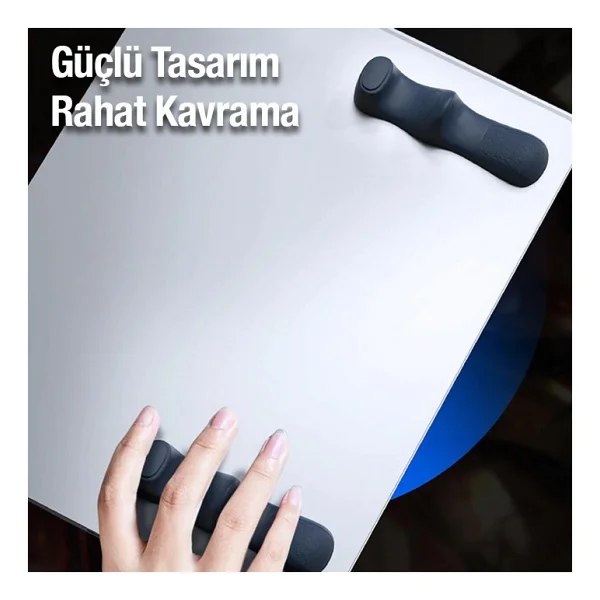 Memo PB02 2 Adet Tablet İçin Yapışkanlı Silikon Oyun Yardımcı Tutma Kolu LACİVERT - Görsel 4