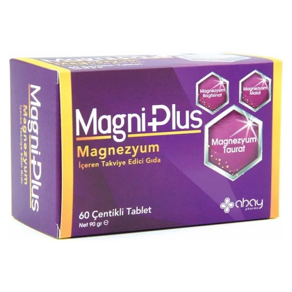 Magni Magniplus Magnezyum Takviye Edici Gıda 60 Çentikli Tablet - Görsel 2