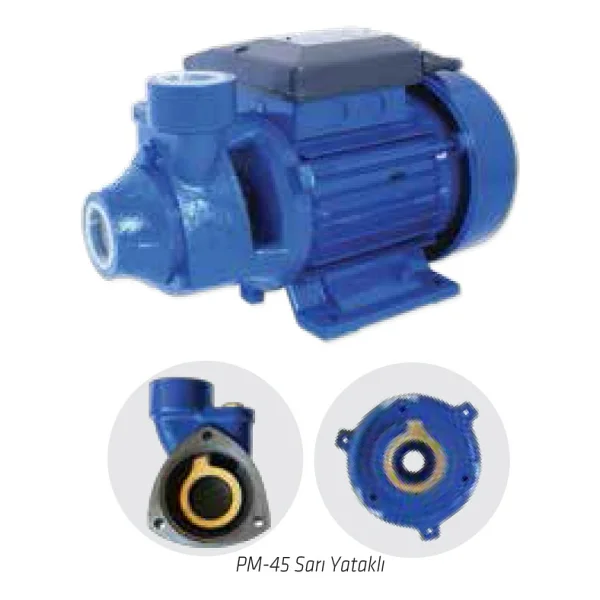 Water Sound PM-45 Periferik 0.5 Hp Santrifüj Pompa - Görsel 2