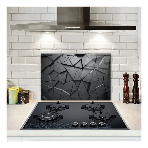 Decorita Antrasit Kristal Cam Ocak Arkasi Koruyucu 40CM x 60CM - 1 Adet - Görsel 5