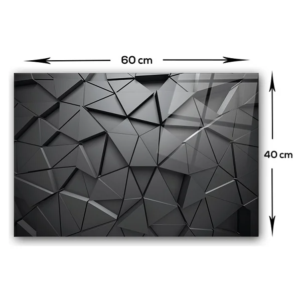Decorita Antrasit Kristal Cam Ocak Arkasi Koruyucu 40CM x 60CM - 1 Adet - Görsel 3