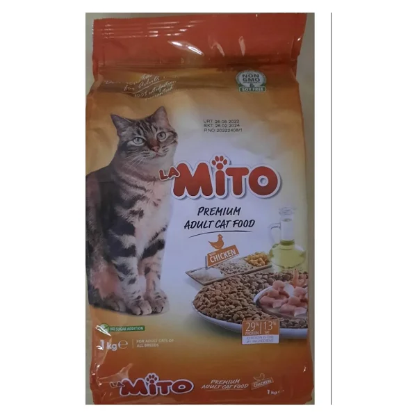 Mito Tavuklu 1 kg 5'li Yetişkin Kedi Maması - Görsel 3