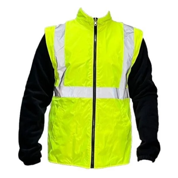 5+1 Reflektörlü Kışlık Parka Mont Içi Çıkmalı Yerli Kaban xxl Beden - Sarı - 2XL - Görsel 2