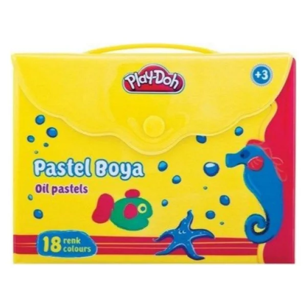 Play-Doh PLAY-PA006 Çantalı 18'li Pastel Boya - Görsel 5