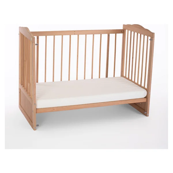 Bamgidoo Ahşap Organik Beşik Anne Yanı Beşik 3 Kademeli Lüx Bebek Beşiği 60 x 120 cm - Mavi Yıldız Uyku Setli & Soft Yataklı - Görsel 5