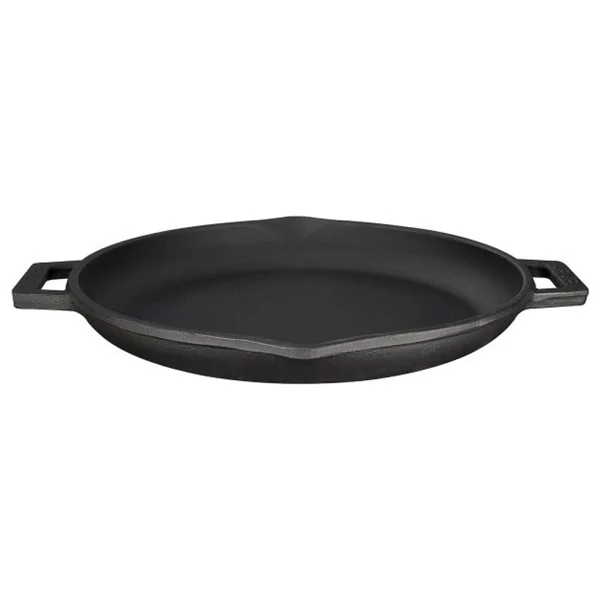 Lava Yuvarlak Metal Kulplu Cam Kapaklı 30 cm Kızartma Tavası - Görsel 5