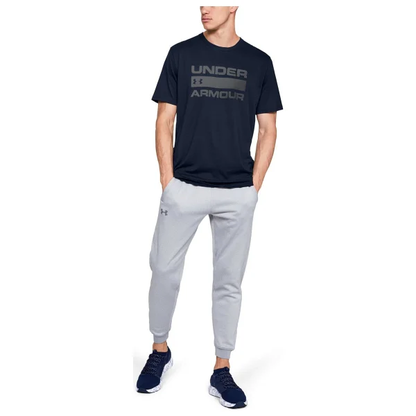 Under Armour Team Issue Wordmark 1329582-338 Yeşil Kısa Kollu Bisiklet Yaka Erkek Tişört - Görsel 7