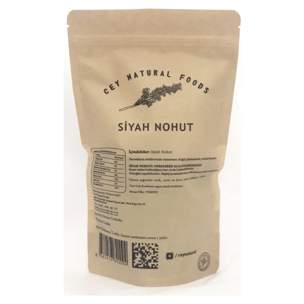 Cey Natural Foods Siyah Nohut 500 gr - Görsel 2