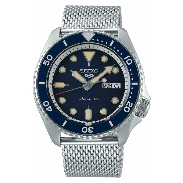 Seiko 5 Sports SKX SRPD71K Hasır Kordon Mavi Erkek Kol Saati - Görsel 5