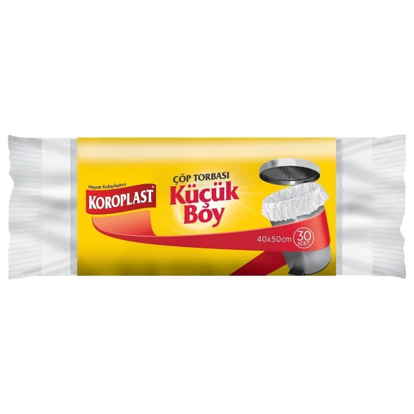 Koroplast Küçük Boy 40x50 cm 30 Adet 50'li Paket Çöp Torbası - Görsel 2