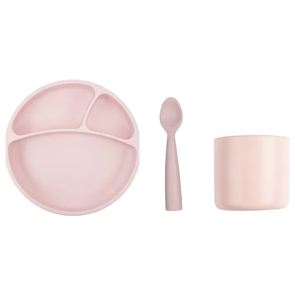 OİOİ Silikon Pembe Yemek Seti - Görsel 2