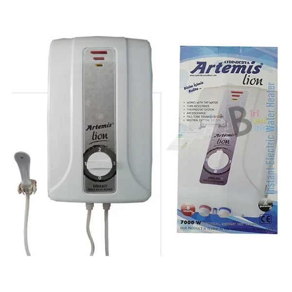 Lion Elektrikli Şofben - Ani Su Isıtıcı - 8 Emniyetli - 7000w - Görsel 2