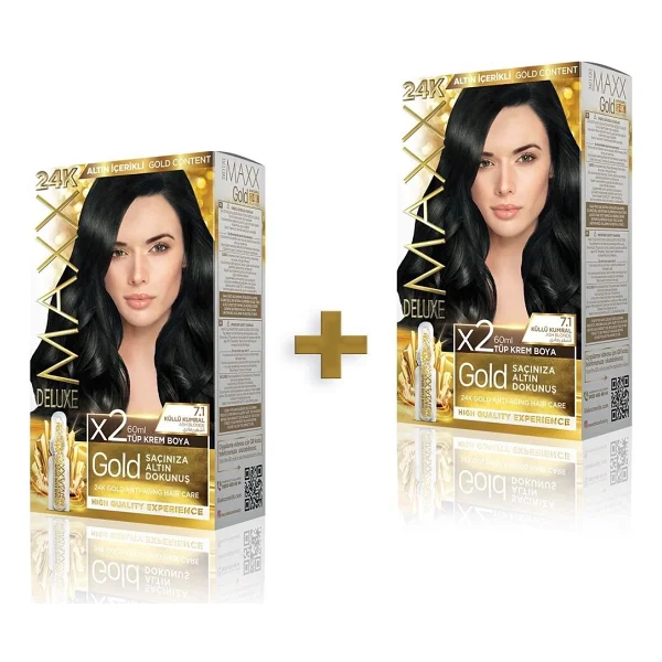 Maxx Deluxe Golden Altın İçerikli Saç Boyası 5.65 Çilek Kırmızısı - Görsel 7