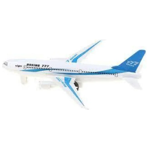 Happy Toys Çek Bırak Metal Sesli Işıklı Süper Uçak - Renkli - Görsel 2