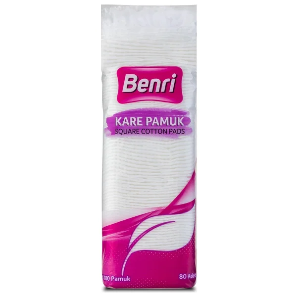 Benri Kare Makyaj Temizleme Pamuğu 80 Adet - Görsel 2
