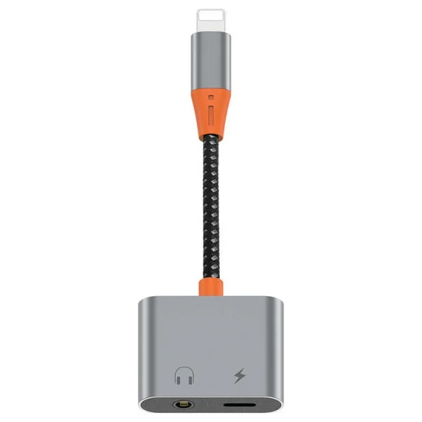 Wiwu LT07 Lightning To 3.5mm Aux Çevirici Ses Adaptörü - Gri - Görsel 5
