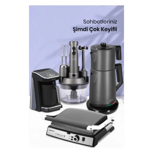 Goldmaster Platinium Antrasit 24 Parça Elektronik Çeyiz Seti - Görsel 3