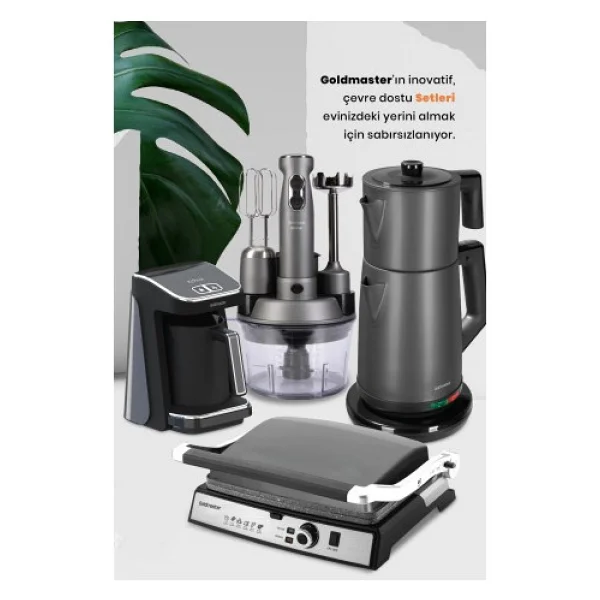 Goldmaster Platinium Antrasit 24 Parça Elektronik Çeyiz Seti - Görsel 6