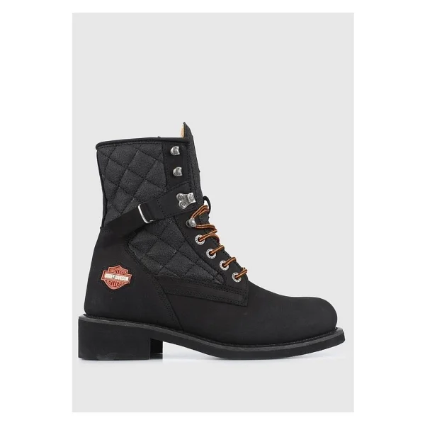 Harley Davidson New Worker 025M100031 Siyah Erkek Nubuk Bot - Görsel 3