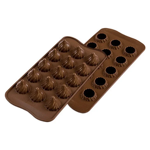 Silikomart Scg47 3D Choco Flame Silikon Çikolata Kalıbı - Görsel 3