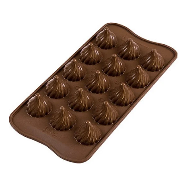 Silikomart Scg47 3D Choco Flame Silikon Çikolata Kalıbı - Görsel 5