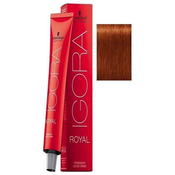 Igora Royal 6.77 Koyu Kumral Yoğun Bakır Saç Boyası - Görsel 2