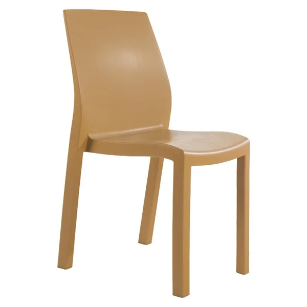 Papatya Yummy Sandalye Teak - Plastik Bahçe Sandalyesi - Bej - Görsel 2