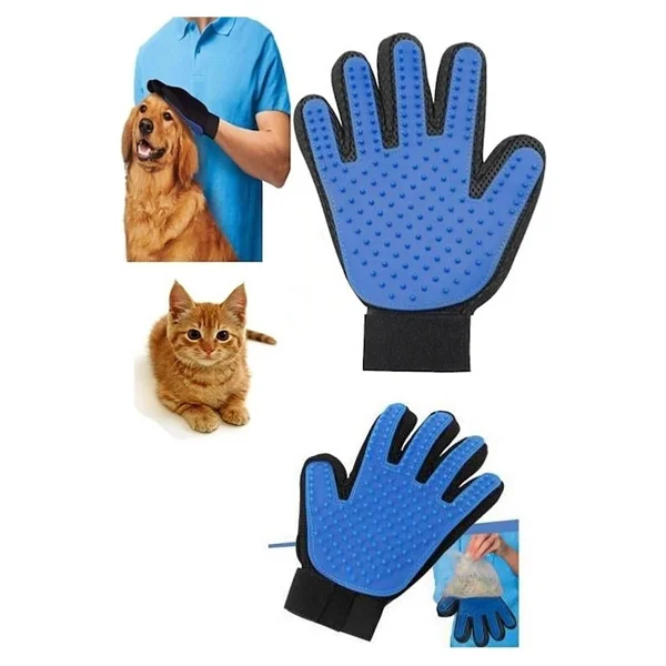 Petshop Kedi Köpek Tüy Toplayıcı Eldiven Evcil Hayvan Tüy Toplama Eldiven - Görsel 2