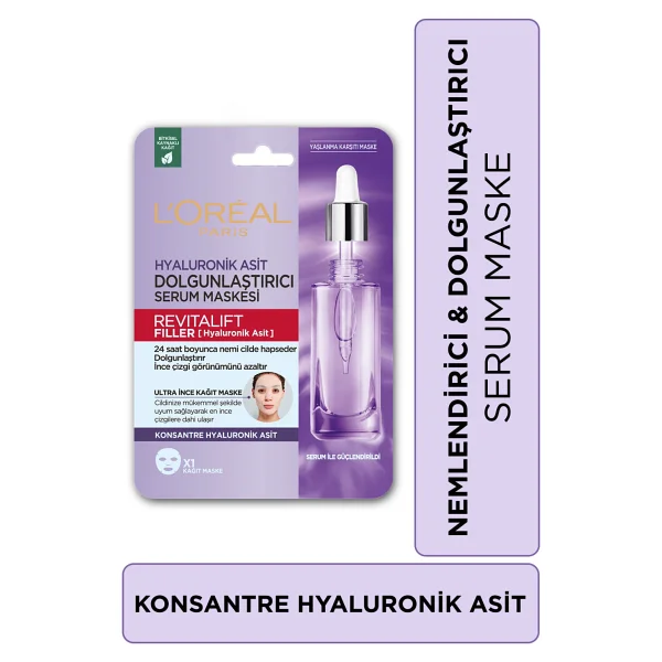 L'Oreal Paris Revitalift Filler Dolgunlaştırıcı Serum Maske - Görsel 2