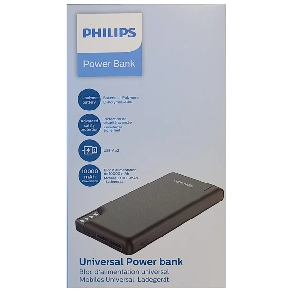 Philips DLP2010NB Siyah 10000 mAh Hızlı Şarj Powerbank - Görsel 4