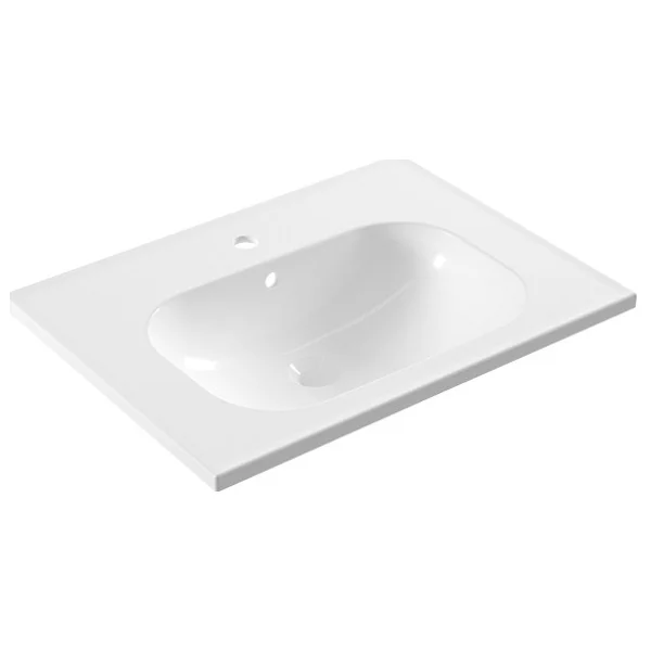 Serel Nita Etajerli Mobilya Dolap Uyumlu Lavabo 48x65 cm - Beyaz - Görsel 3