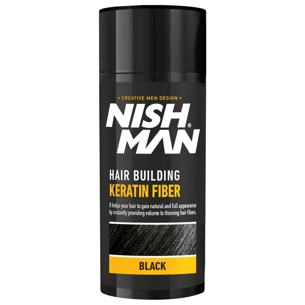 NISHMAN Saç Dolgunlaştıcı Keratin Fiber ( Black ) 21Gr - Siyah - Görsel 3