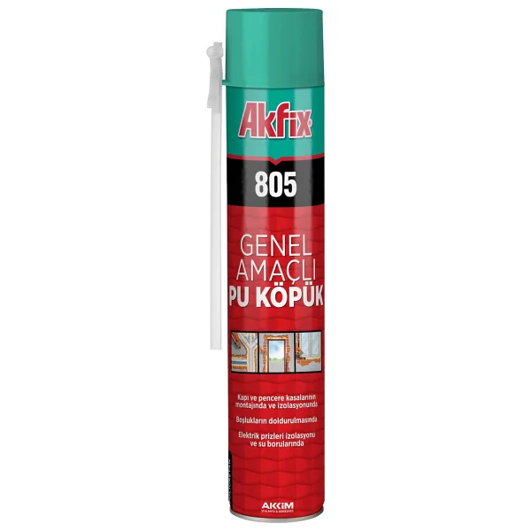 Akfix 805 Pu Pipetli Köpük 750ML - Açık Sarı - Görsel 3