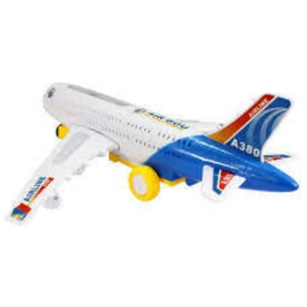 Hareketli Pilli Işıklı Aırbus Happy Toys Uçak - Görsel 3