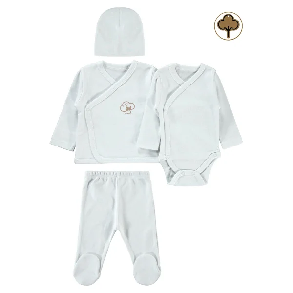 Civil Baby Organik Prematüre Zıbın Takımı Pembe - Görsel 5