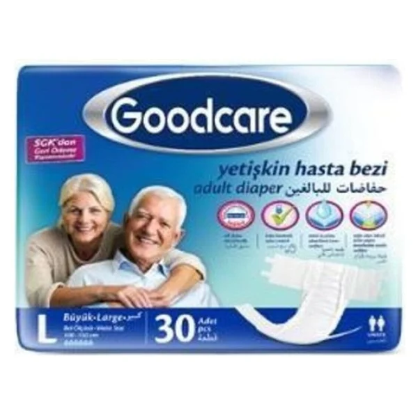 Goodcare Belbantlı Büyük Boy L 30'lu Hasta Bezi - Görsel 2