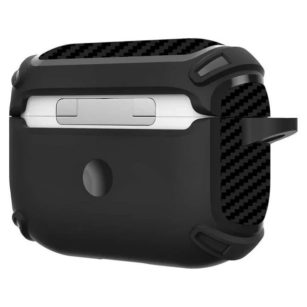 Pilanix Apple Airpods Pro 2. Nesil Için Ultra Korumalı Kancalı Karbon Desenli Silikon - Yeşil - Görsel 3