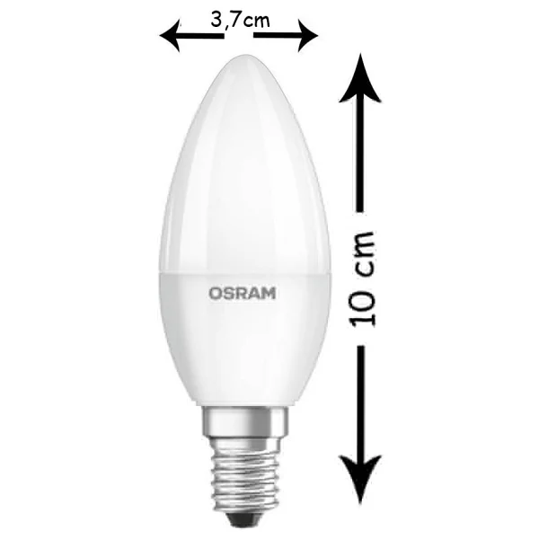 Osram Value Beyaz Işık 4.9 W-40 W E14 LED Ampul - Görsel 2