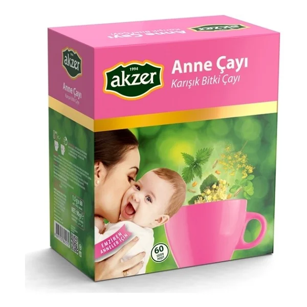 Akzer 60'lı Anne Sütü Arttırıcı Çay - Görsel 2