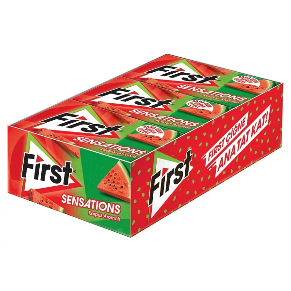First Sensations Karpuz Aromalı 27 gr 12'li Paket Sakız - Görsel 6