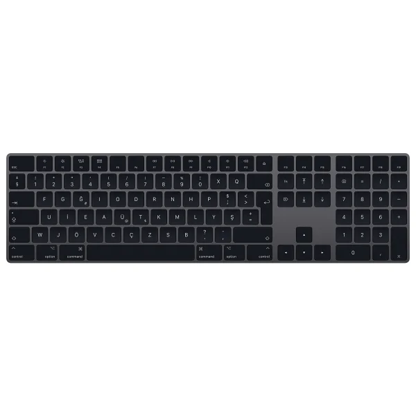 Apple MRMH2TU/A Sayısal Tuş Takımlı TR F Magic Klavye siyah - Görsel 2