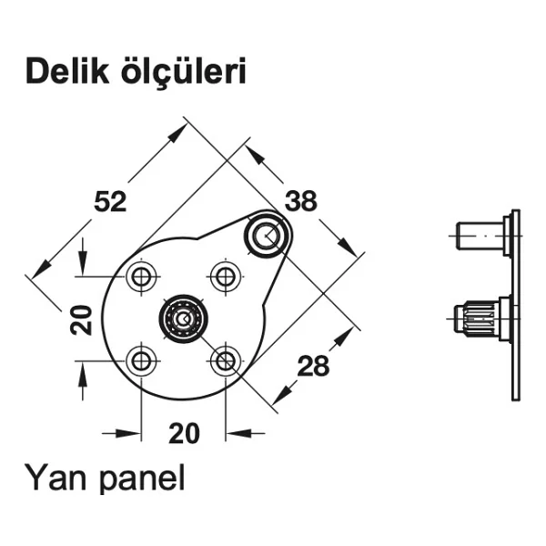 Hafele Rob Kalkar Kapak Makası Beyaz Yavaşlatıcılı Frenli - Görsel 3