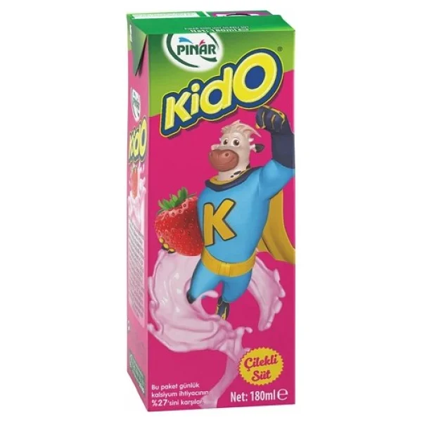 Pınar Kido Çilekli 180 ml Süt - Görsel 2