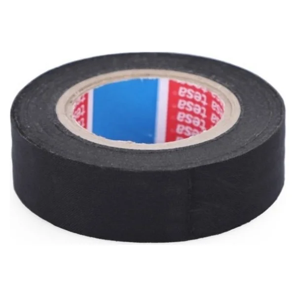 Tesa Tüylü Bez Bant Isıya Dayanıklı Kablo Sarma Bandı 19 mm x 15 Metre (8 Adet) - 19 mm x 15 m - Görsel 2