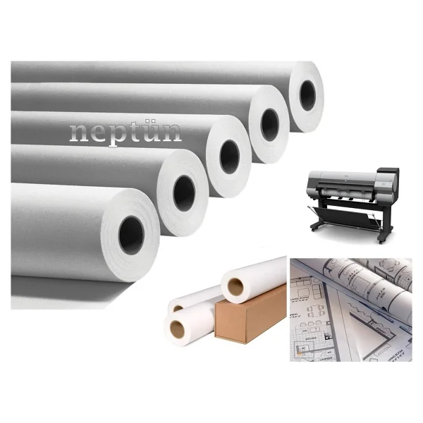 4'Lü Koli Plotter Kağıdı 914mmx50 mt 80 gr A0 Ploza - Görsel 2