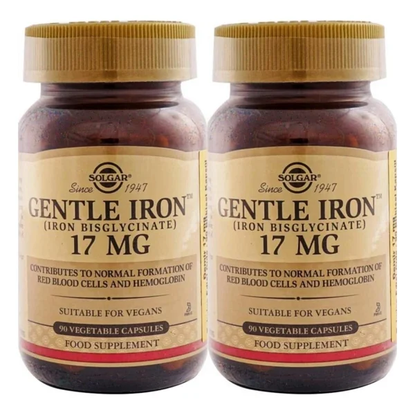 Solgar Gentle Iron 17 mg 90 Kapsül 2'li - Görsel 2