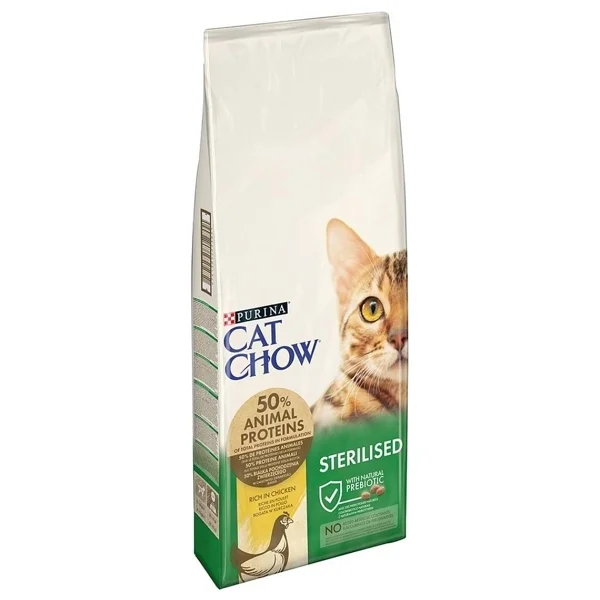 Cat Chow 15 kg Kısırlaştırılmış Tavuklu Kedi Maması, Sağlıklı Beslenme İçin Özel Formül - Görsel 2