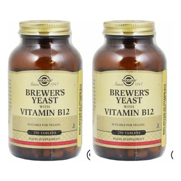 Solgar Brewer's Yeast With Vitamin B12 250 Tablet 2'li - Görsel 2