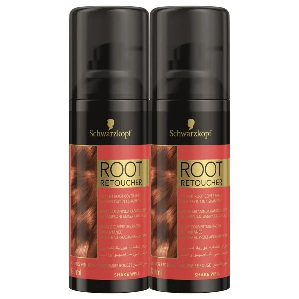 Root Retoucher Saç Dipleri için Kapatıcı Kızıl 120 ml 2 Adet Sprey Saç Boyası - Görsel 2